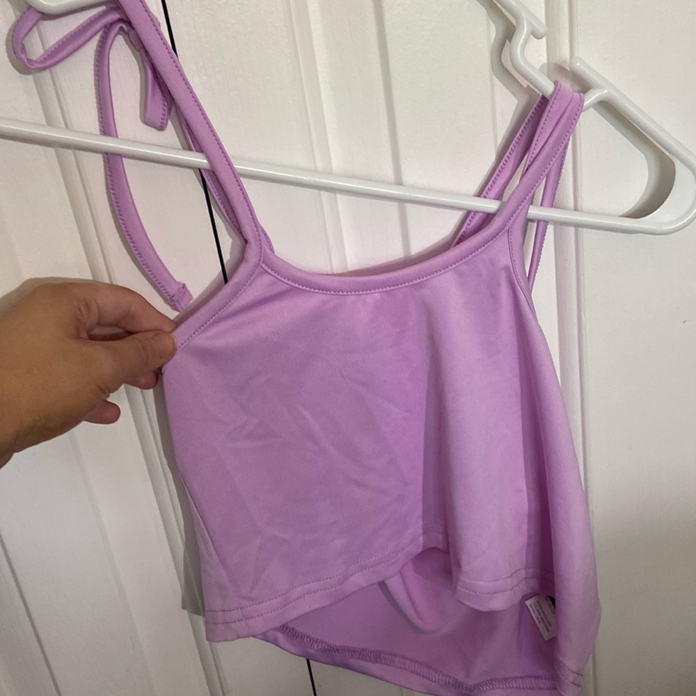 SHEIN Purple Crop Top